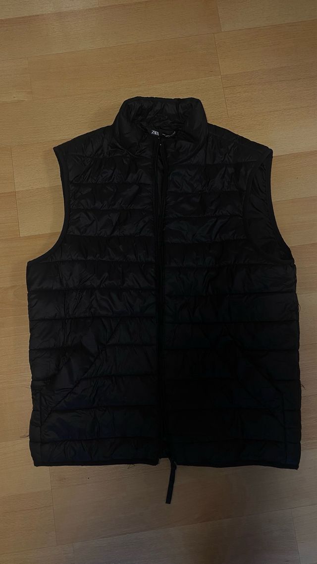Chaleco acolchado negro talla S