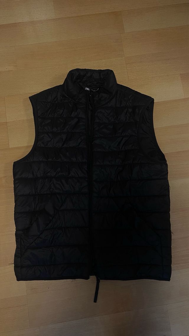 Chaleco acolchado negro talla S