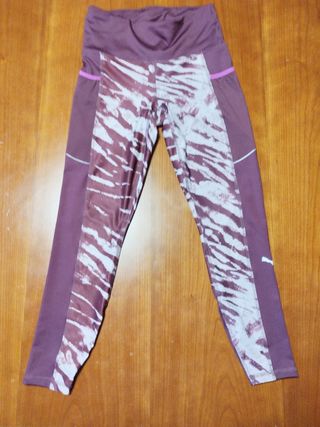 Mallas Puma Running Morado Blanco Talla S
