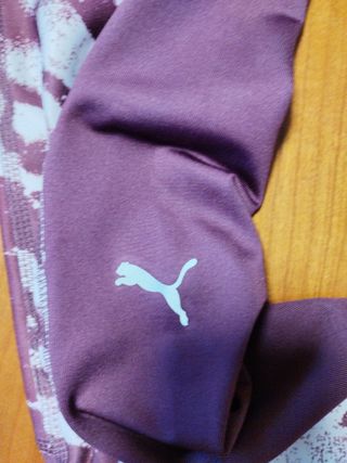 Mallas Puma Running Morado Blanco Talla S