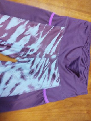 Mallas Puma Running Morado Blanco Talla S