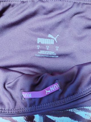 Mallas Puma Running Morado Blanco Talla S