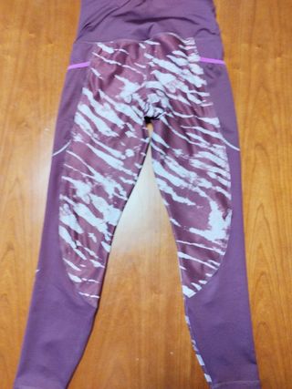 Mallas Puma Running Morado Blanco Talla S