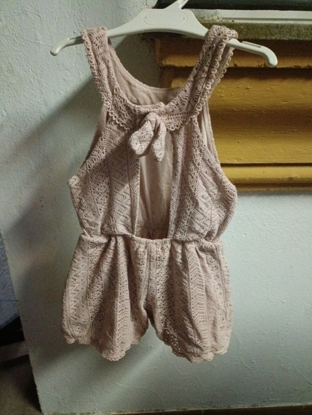 Mono corto niña encaje talla 8