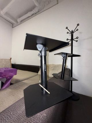 Soportes para monitores de estudio negros