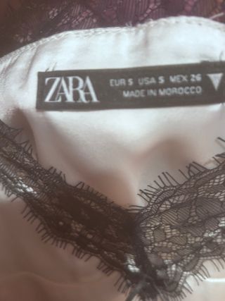 Camiseta lencera encaje negro y blanco