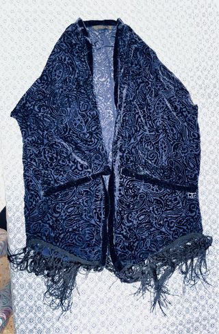 Kimono Zara azul marino talla única