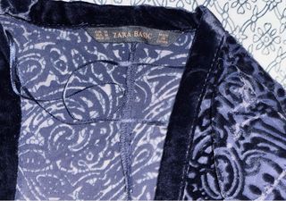 Kimono Zara azul marino talla única