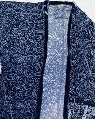 Kimono Zara azul marino talla única