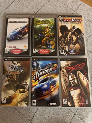 Pacchetto 6 giochi per PSP: Ridge Racer, Daxter, Prince of 