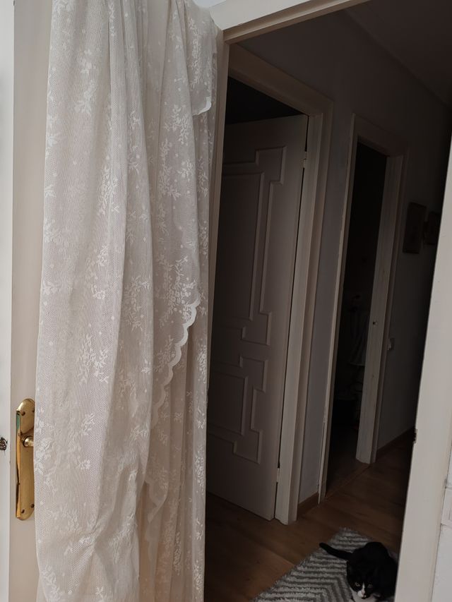 Tende in pizzo bianco