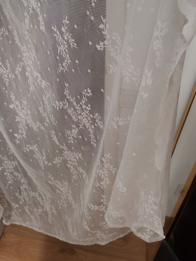 Tende in pizzo bianco