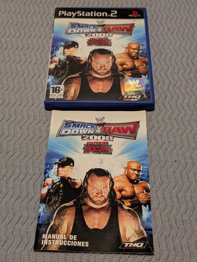 PS2 Smackdown vs Raw 2008 THQ