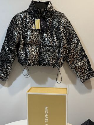 Chaqueta Michael Kors Lentejuelas Leopardo