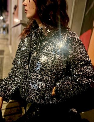 Chaqueta Michael Kors Lentejuelas Leopardo