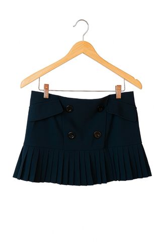Falda corta Denny Rose negra plisada 