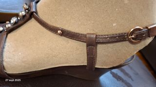 Sandalias Geox Marrón y Dorado con pedrería 