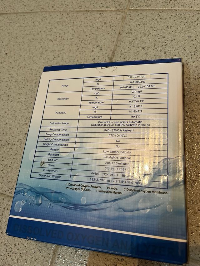 Medidor Oxígeno Disuelto DO9100