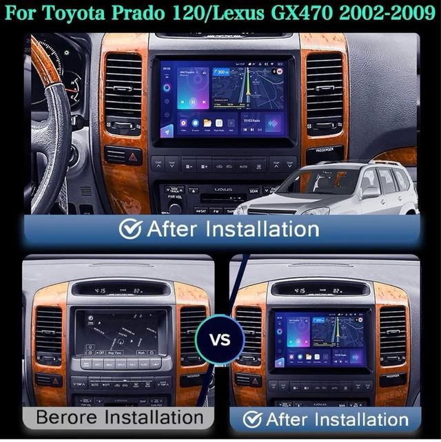 Pantalla 9” Lexus GX470 / Toyota Land cruise 02-09