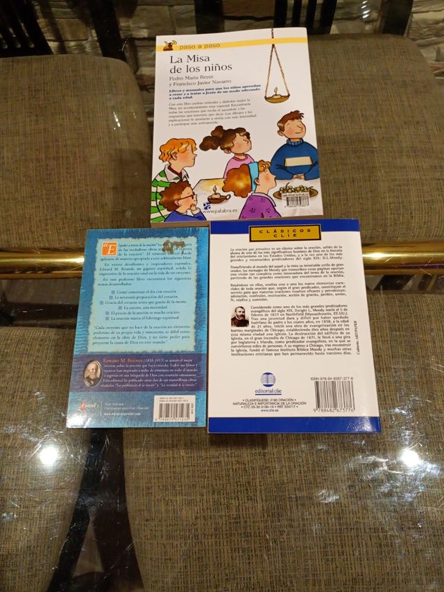 Lote 3 libros  espirituales cristianos.