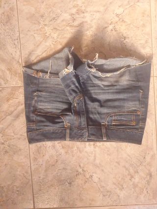 Pantalones cortos vaqueros American Eagle azules