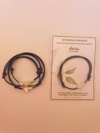 Pulsera Comunión Cruz