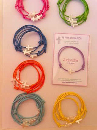 Pulsera Comunión Cruz