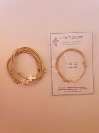 Pulsera Comunión Cruz
