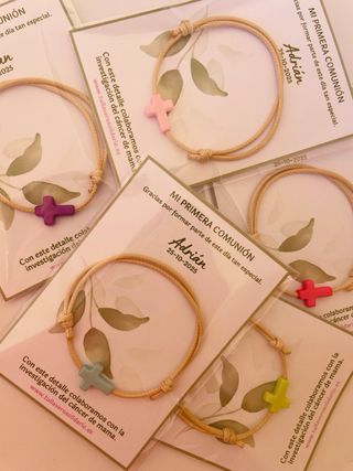 Pulsera Comunión Cruz