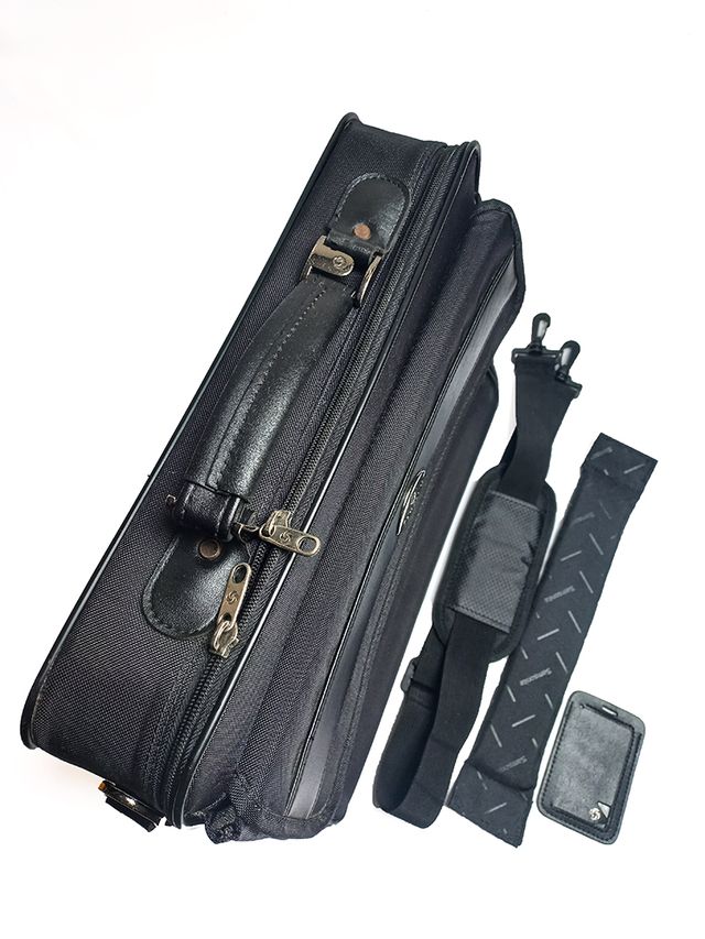 Mala Samsonite Preta Mão/Tiracolo PC