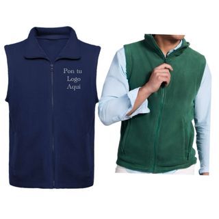 Forro polar sin mangas con tu logo