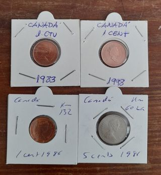 Lot 4 monete canadesi