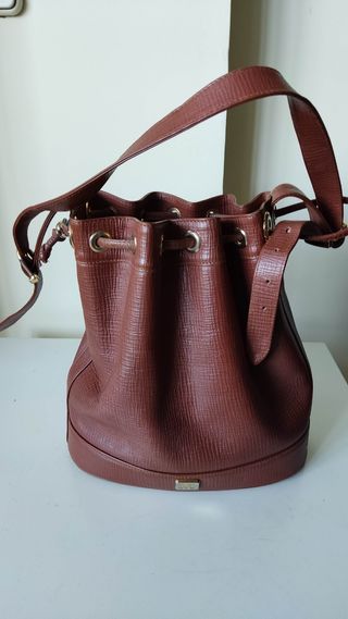 Bolso de cuero marrón Maurice Lacroix