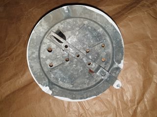 Plafón de techo vintage (cristal blanco)  20cm