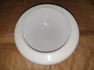 Plafón de techo vintage (cristal blanco)  20cm