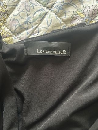 Vestito nero elegante Les essentiels con cintura