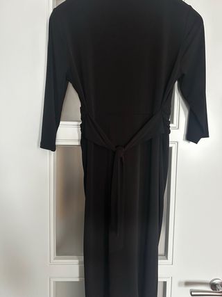 Vestito nero elegante Les essentiels con cintura
