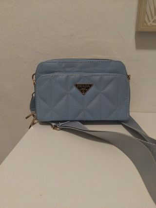 Bolso Prada Azul y Dorado