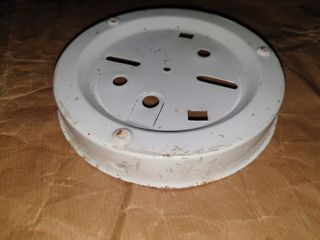 Plafón techo vintage cristal transparente 18-19 cm