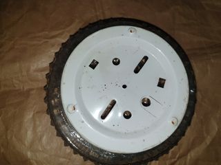 Plafón techo vintage cristal transparente 18-19 cm