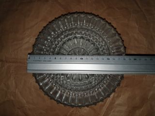 Plafón techo vintage cristal transparente 18-19 cm