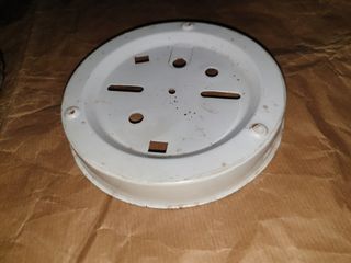 Plafón techo vintage cristal transparente 18-19 cm