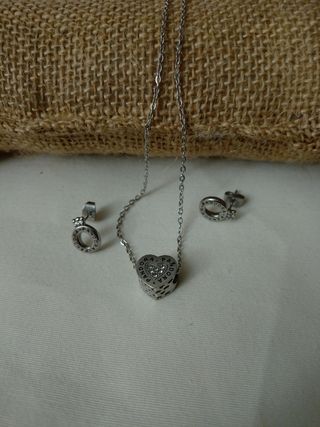 Juego de Joyas  Corazón Acero
