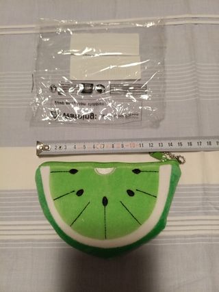 Monedero cremallera forma de fruta