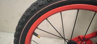 Bicicleta infantil Spiderman 16 pulgadas.