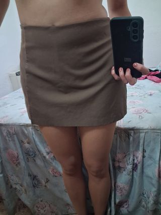 Falda pantalón marrón talla M