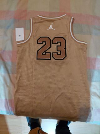 Camiseta Jordan 23 NBA Tirantes Beige