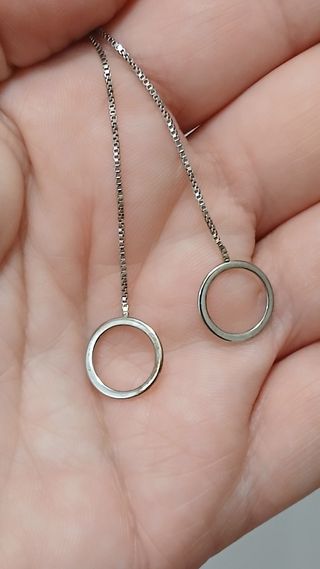 Lote Gran Anillo Dijoüs Plata y Pendientes Largos