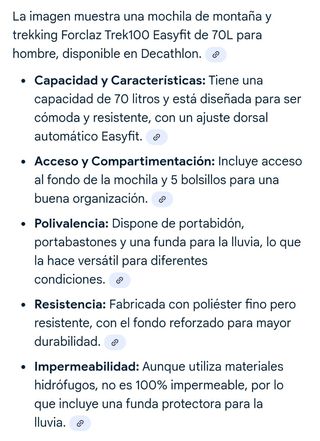 Mochila Quechua Forclaz 70L Negra/Gris