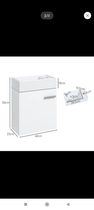 Mueble de baño con lavabo (pica/lavamanos)